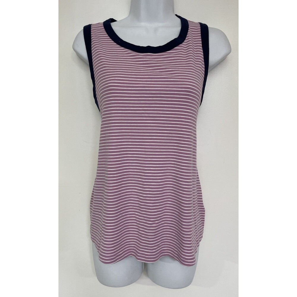 WOMEN'S OLD NAVy STRIPE RIB-KNIT TANK TOP - SIZE XL Petite B16 - Picture 1 of 5